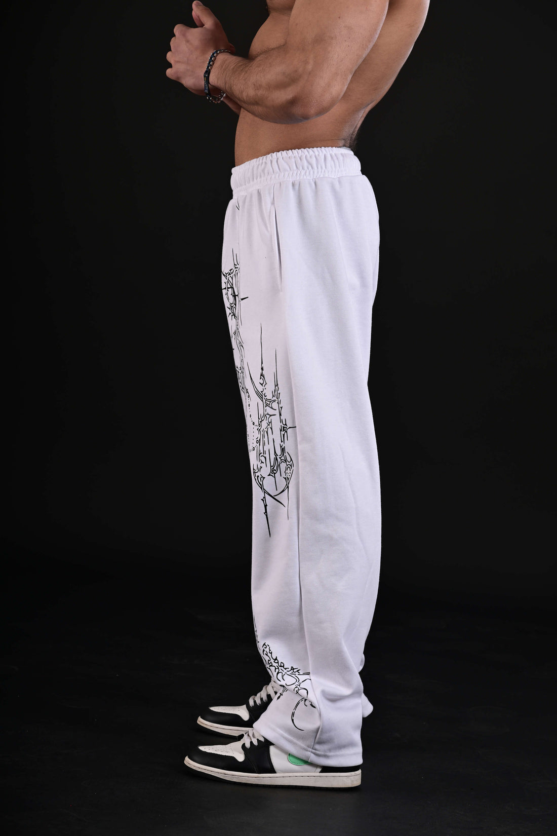 High waist white flare leggings Pakistan
