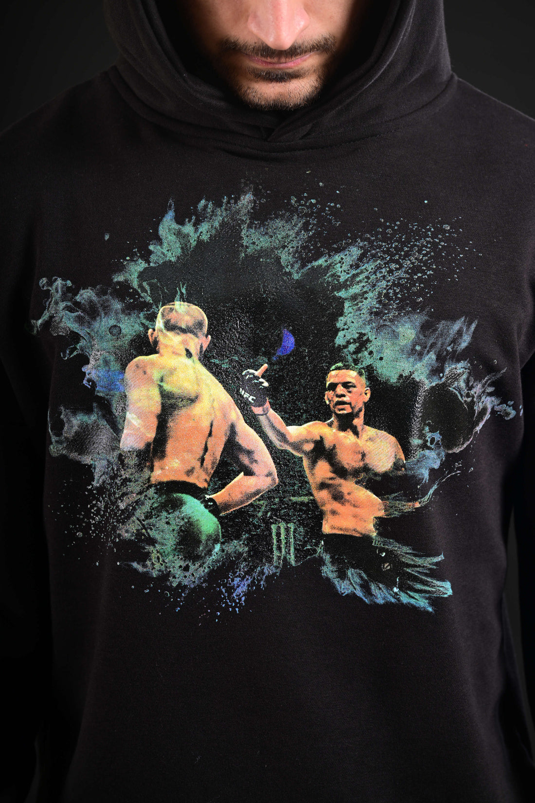  
Men’s French Terry hoodie Nate Diaz Darczila  
