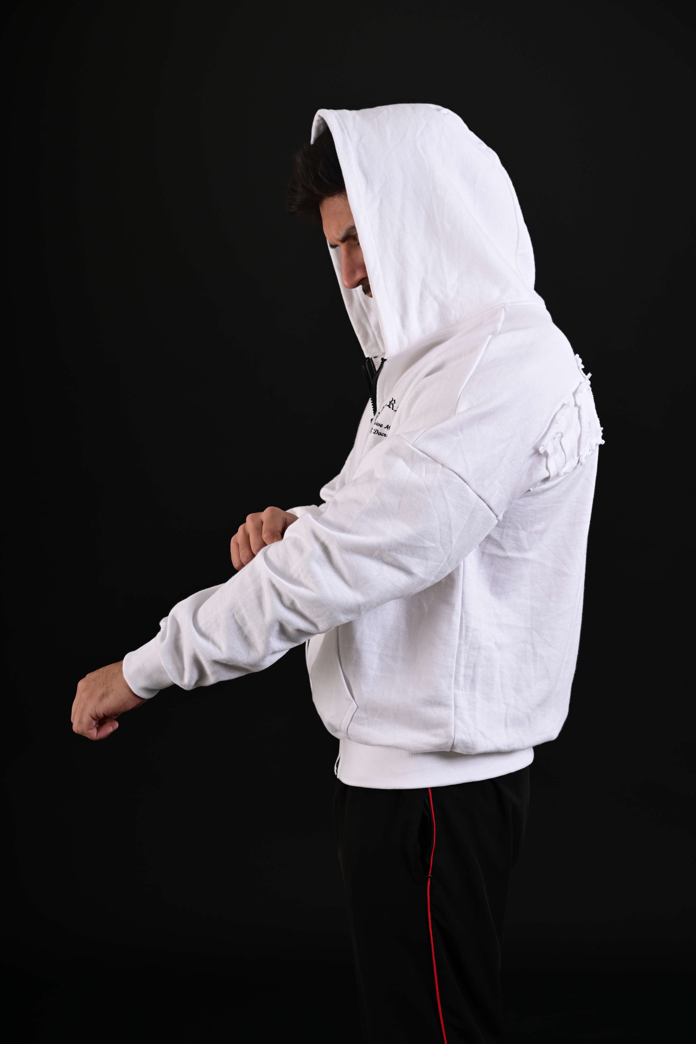 OLD SKOL white streetwear hoodie Pakistan

