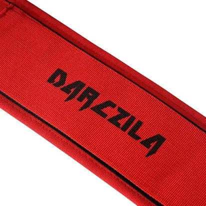Close-up of high-tensile steel self-locking roller buckle for secure weightlifting)