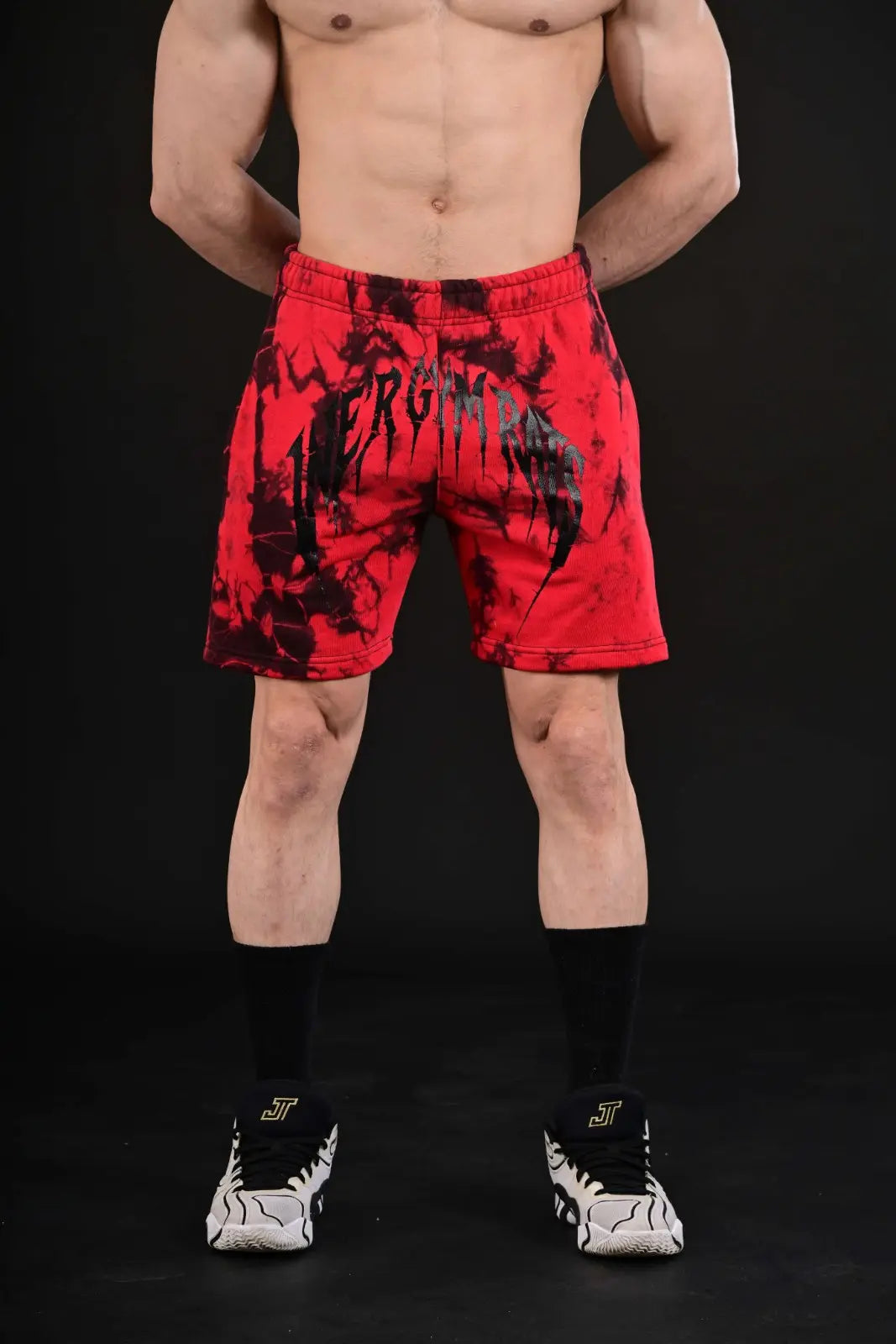 Signature Red Tie-Dye Athletic Streetwear Shorts Pakistan