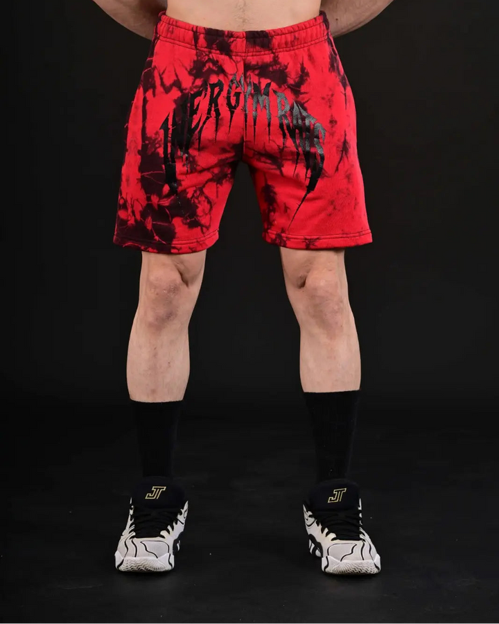 Signature Red Tie-Dye Athletic Streetwear Shorts Pakistan
