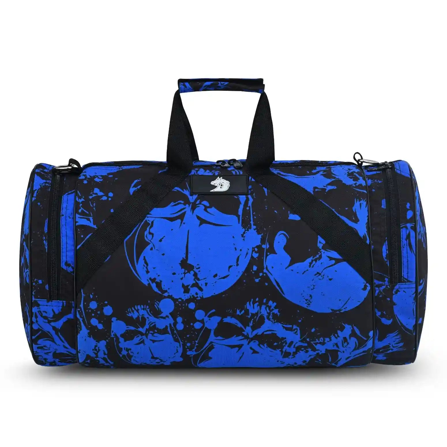 skull gym duffel bag navy for workout and travel