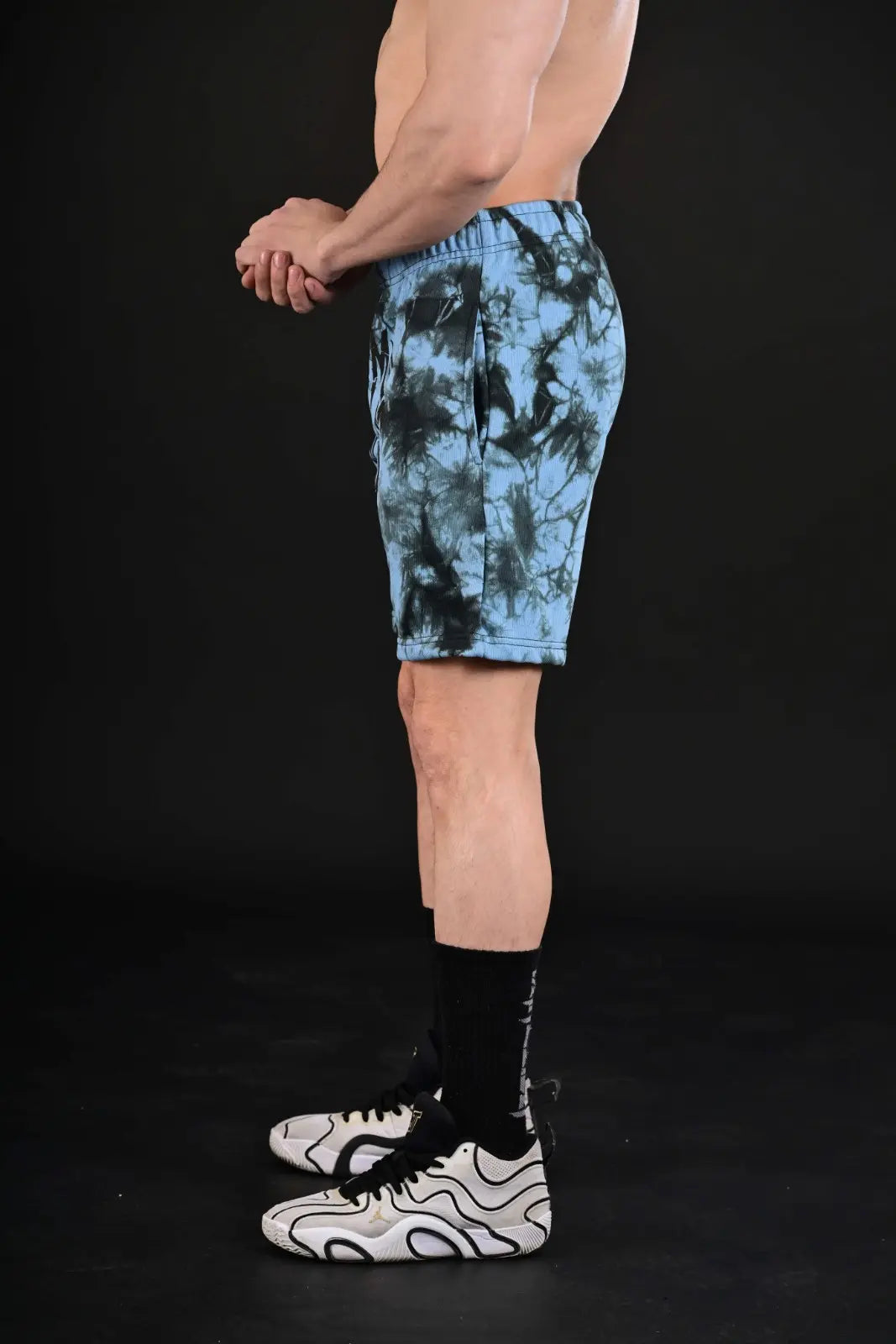 Summer Fitness Clothing Pakistan - Turquoise Signature Shorts