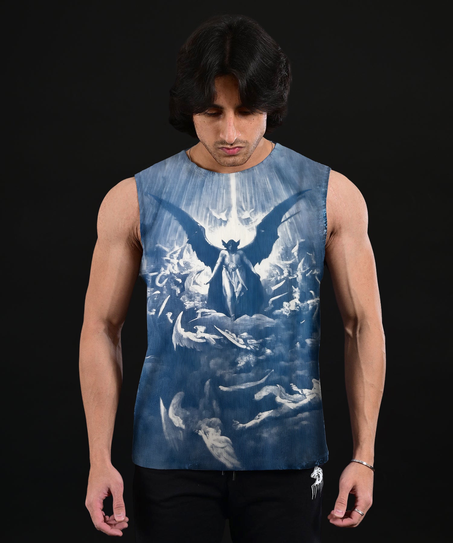 Greek Cropped Tank (Ocean)