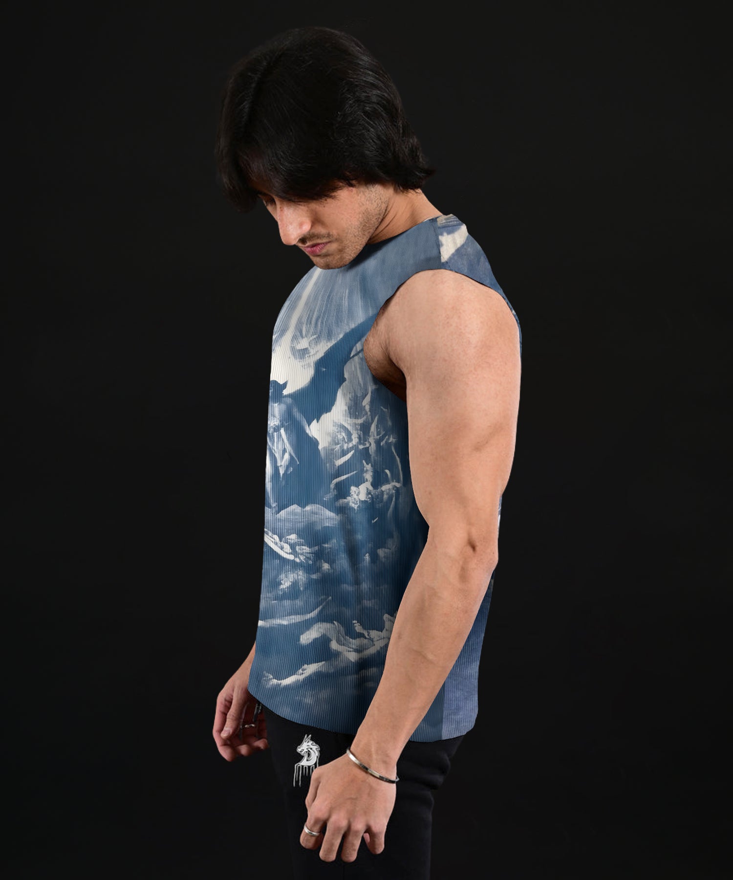 Greek Cropped Tank (Ocean)