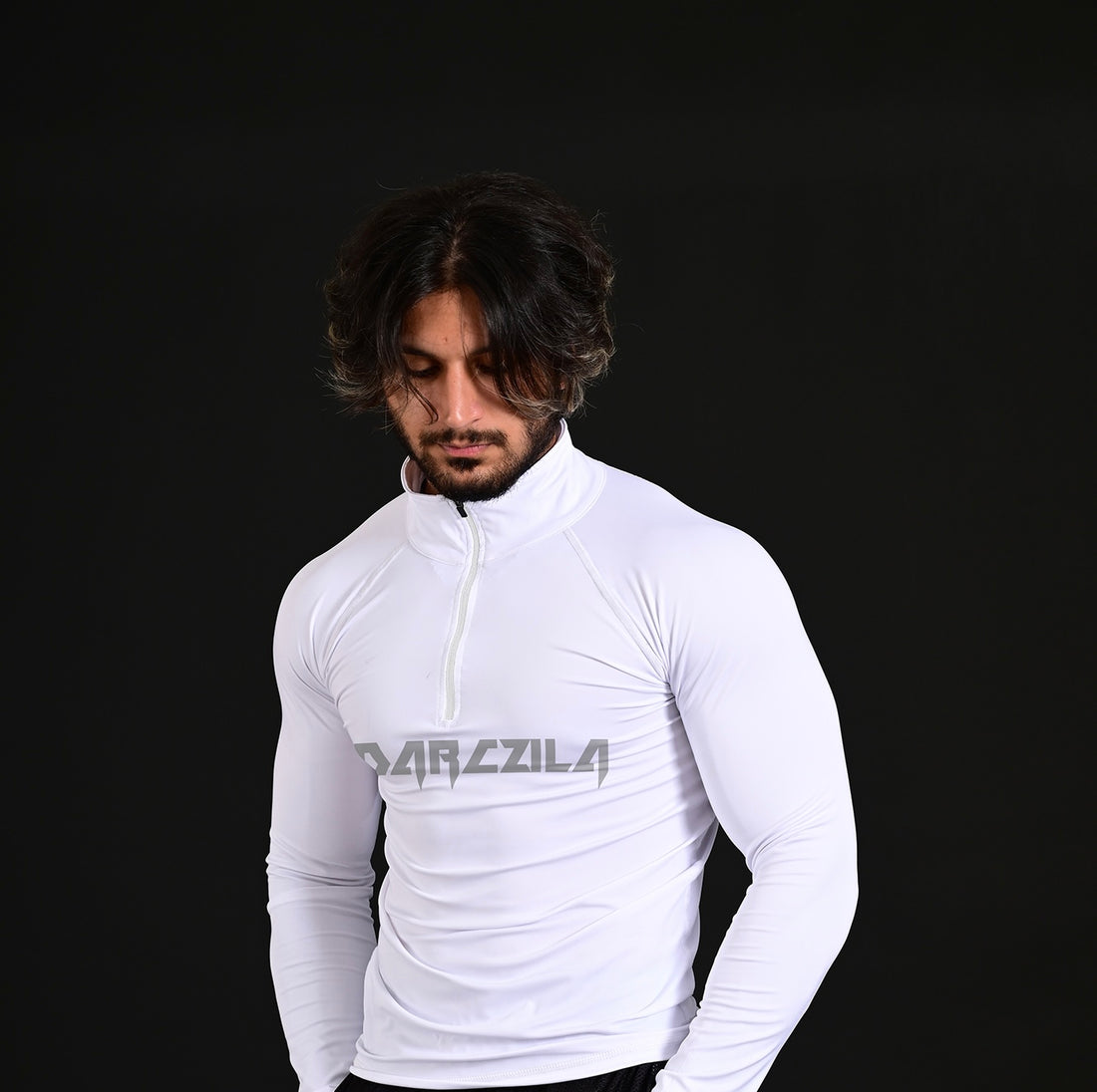 Collar Compression Shirt White